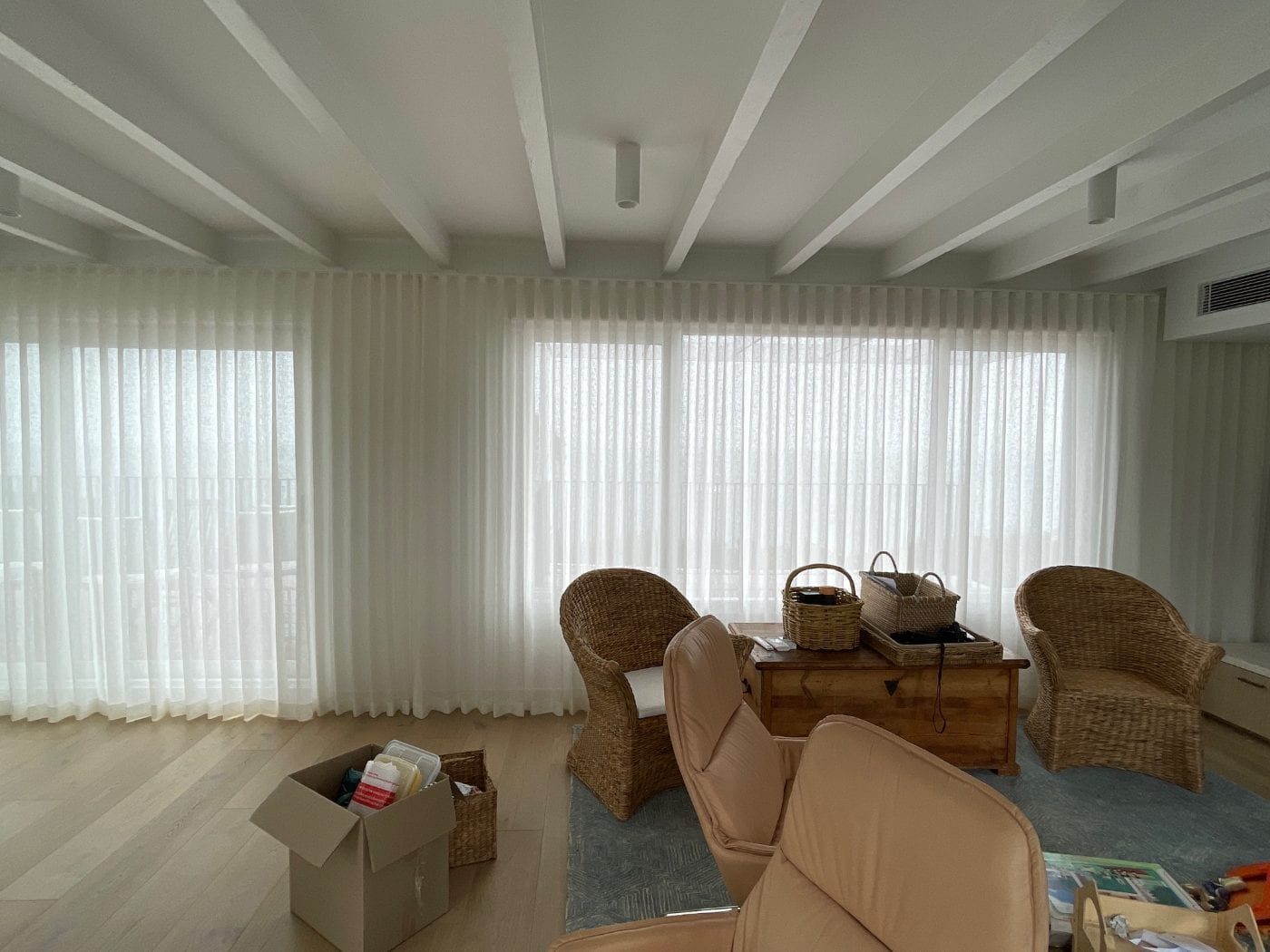 We Inspire custom curtains installed in a Melbourne living room