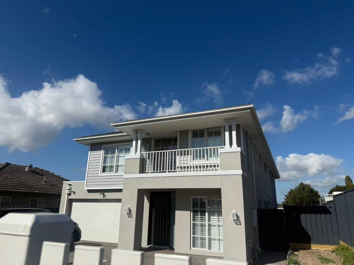 Exterior plantation shutters adding street appeal to a Melbourne home