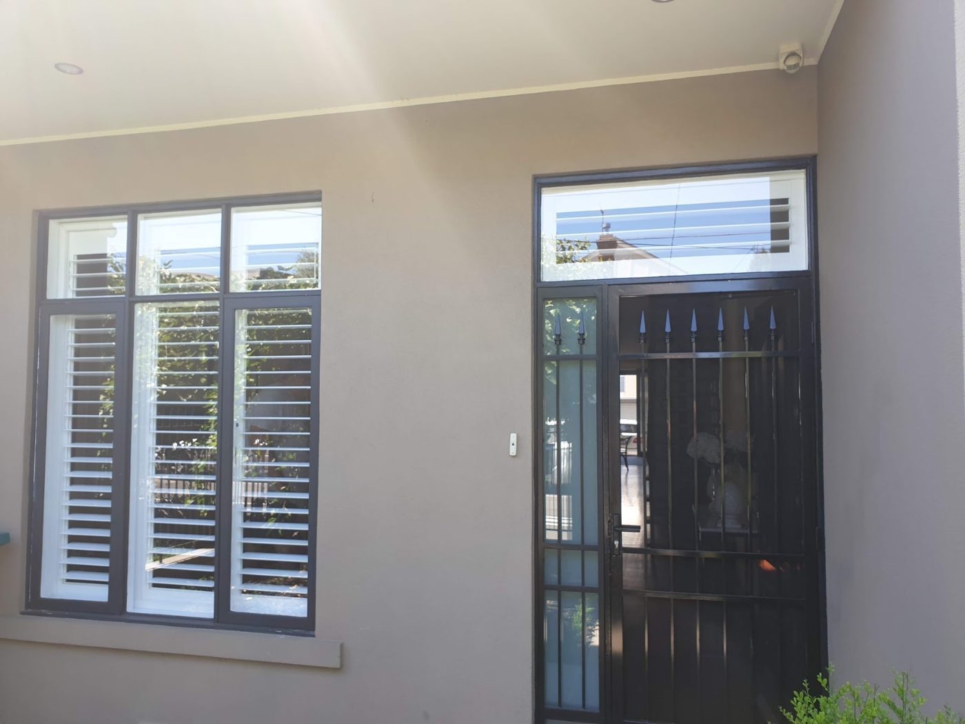 Plantation shutters on a front-facing window — We Inspire, Melbourne