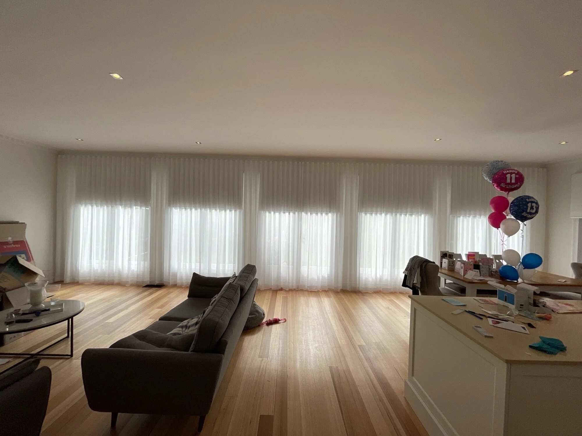 Custom curtains in a Canterbury prestige home