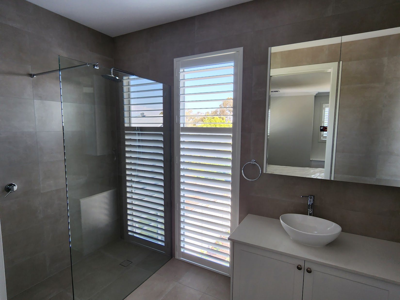 PVC waterproof roller blinds bathroom Hawthorn Melbourne apartment