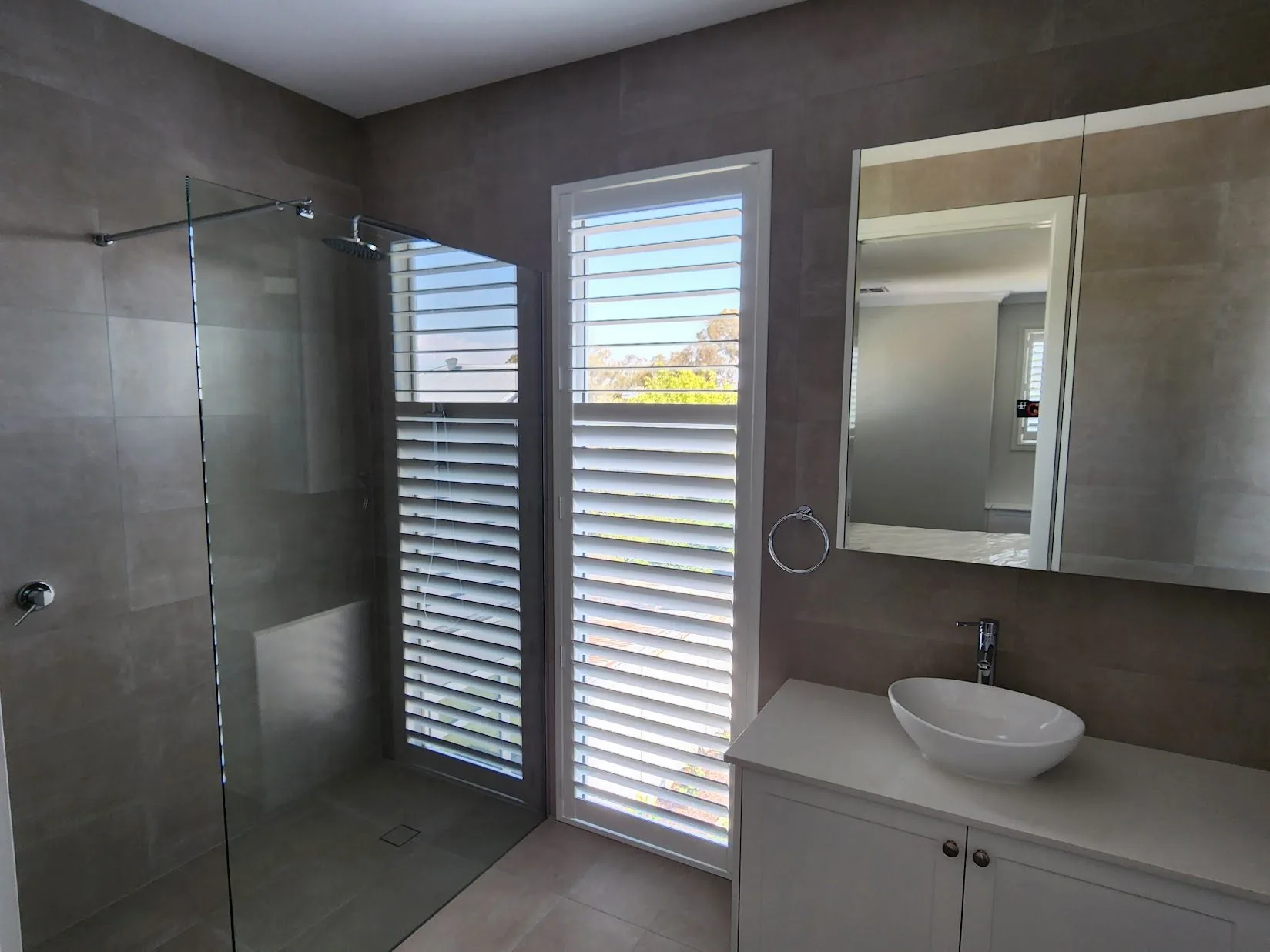 PVC waterproof roller blinds bathroom Hawthorn Melbourne apartment