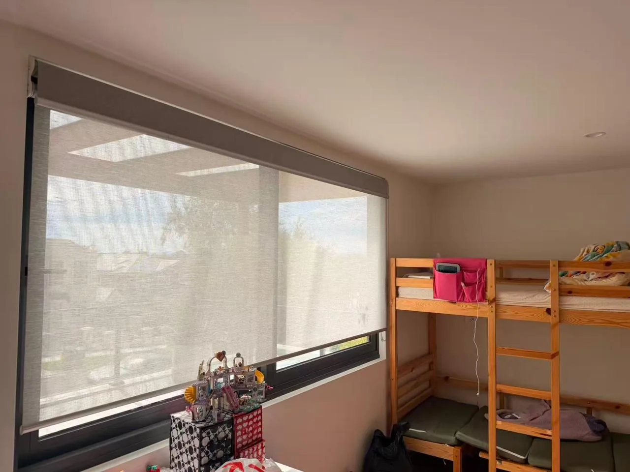 Double roller blind installed in Melbourne dining room — We Inspire Blinds